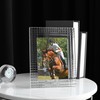 DONOUCLS Crystal Wedding Frame 5x7Inch of Keepsake Photo Frames, Crystal