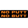 USA Biker Goods No Putt No Butt Motorcycle Helmet Sticker