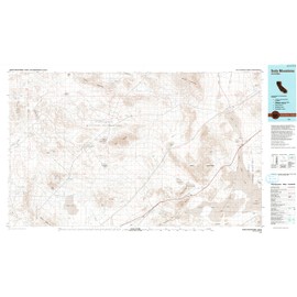 YellowMaps Soda Mountains CA topo map, 1:100000 Scale, 30 X 60 Minute, Historical, 1993, Updated 1993, 24.1 x 42.2 in - Polypropylene