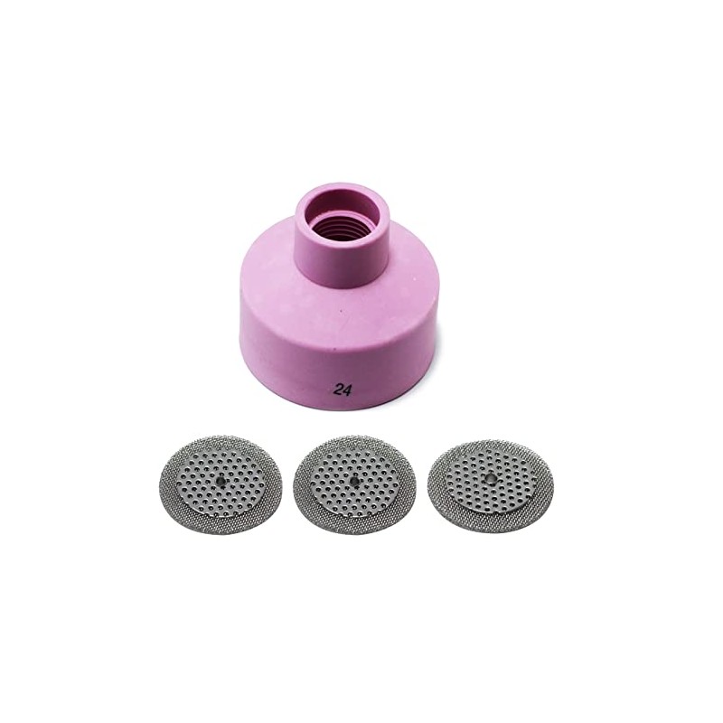 RIVERWELD TIG Champagne Alumina Nozzle Ceramic Cups 53NAHCN -24# and