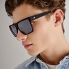 Le Specs Male Dirty Magic Black Rubber D-Frame Sunglasses