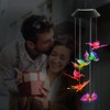 Taozoey Solar Wind Chime, LED Solar Wind Chimes Light, Butterfly