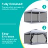 Canopy Mosquito Net for 10x10 Pop up Canopy Gazebo Tent,