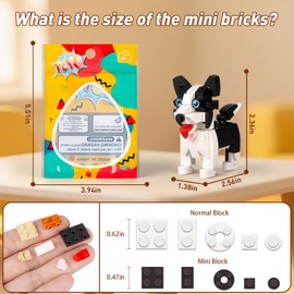 HIGH GODO 9pack Party Favors Mini Dogs Building Set, Adorable Animals Building Set for Classroom Prizes Goodie Bags Stuffers, Party Favors Birthday Gift for Kids 8+ (1002PCS)