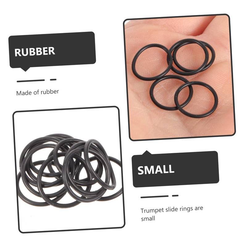 SUPVOX Small Ring Set for Trumpet and Cornet 20pcs Trumpet