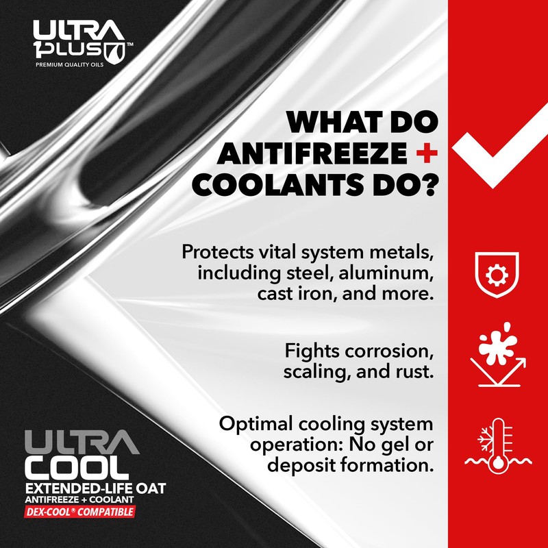 ULTRA 1PLUS Oat NAPS Free Extended Life Antifreeze + Coolant