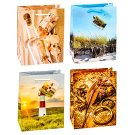 TSI Maritim 86013 Gift Bags Pack of 12 Medium (H x W x D) 23 x 18 x 10 cm