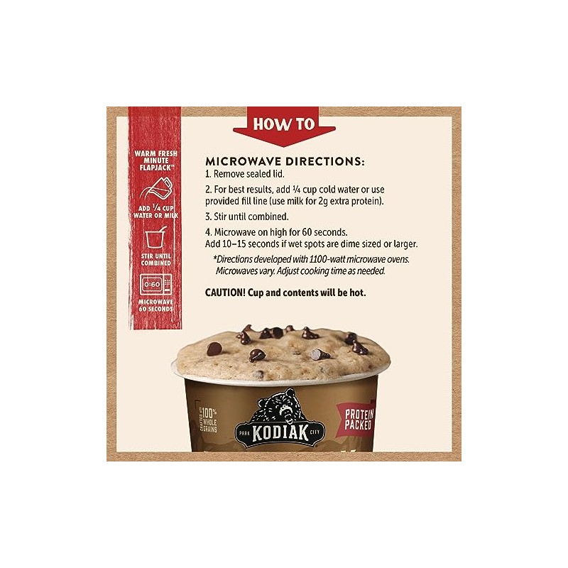 Kodiak Cakes Kodiak Cakes Pancake On The Go, Chocolate Chip