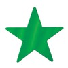 Beistle 9" Foil Green Star Cutout
