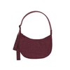 BAGGU Medium Nylon Crescent Bag - Mahogany
