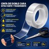 3 Rollos7M Cinta Doble Cara Extrafuerte,Reutilizable Nano Tape con tijeras,