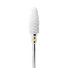 MedixPlus Ceramic Burr Nail File Cone Shape for Nail Polishing and Grooming, 3/32" Stem Nail Drill Bit Foot Care Podiatry Tools (Coarse)