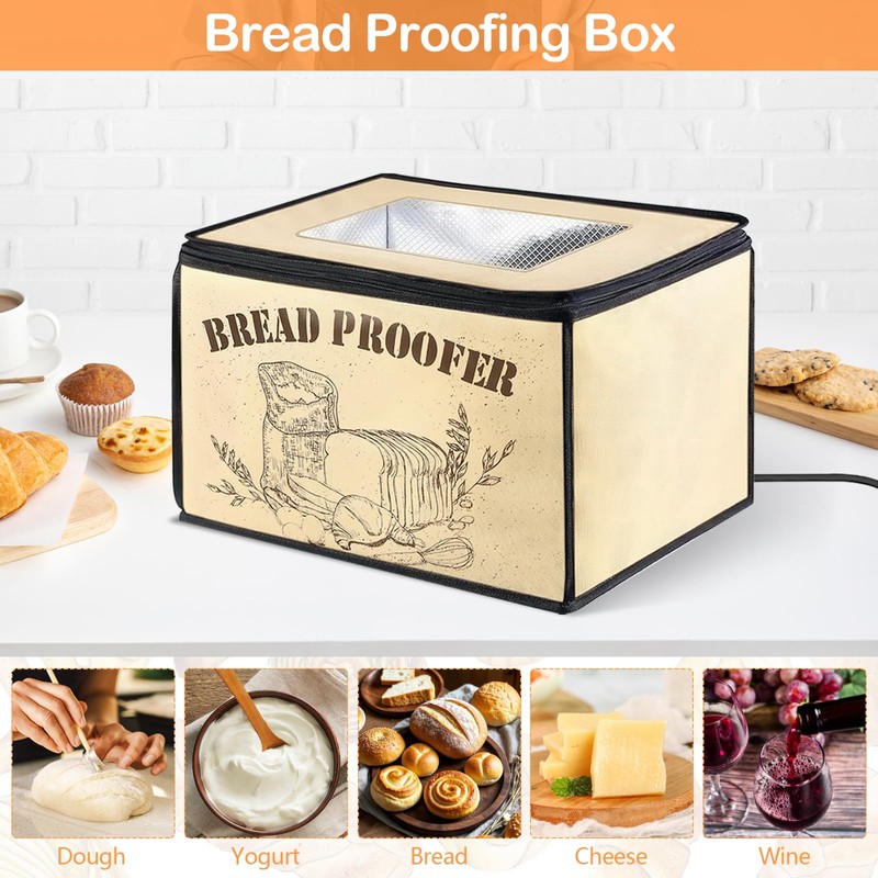 TECKZOON Bread Proofing Box, Sourdough Bread Fermentation Box with Adjustable