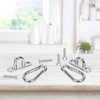 Keadic 12pcs M5 304 Stainless Steel Eyes Plate Marine Hardware