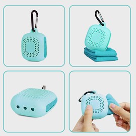 Quick Dry Microfiber Towels for Gym, Travel, Beach, Running Backpacking, Hiking and Yoga Super Absorbent Soft & Lightweight with a Small Silicone Bag Holder.