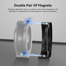 Svbony SV226 2" Telescope Filter Drawer Holder, M48*0.75 Thread Anti-oxidation Design, Telescope Accessories for Filter Drawer Holder Replacement, Anti-light Leakage for Deep Sky Astrophotography