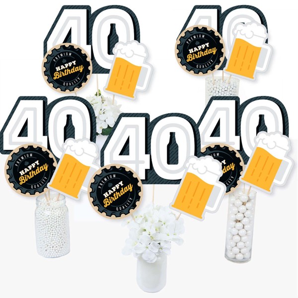 Big Dot of Happiness Cheers and Beers to 40 Years