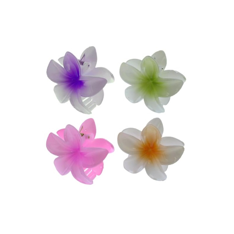 6 Pieces Large 8cm Assorted White Tone Shiny Double Sided