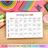 Family Chore Chart Notepad - Family planner, Calendar, Household Command