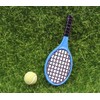 Blue and Green Miniature Tennis Racket Set, 1/12 Scale Accessories,