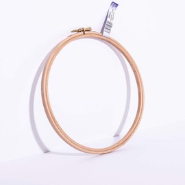 Elbesee, Stickrahmen mit Metall-Schraubbefestigung, Holz, 20 cm