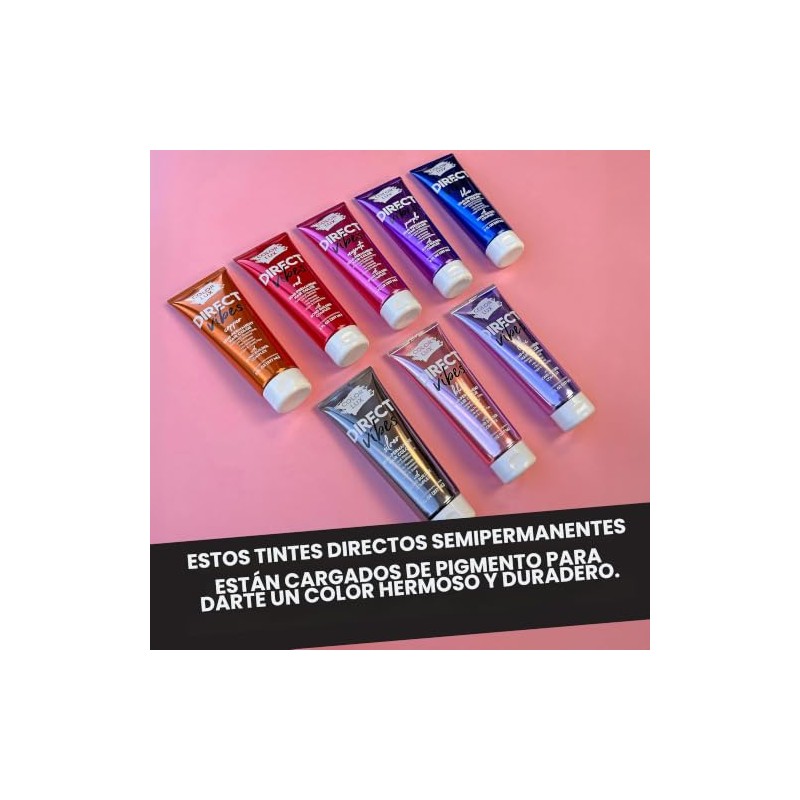 Tinte semipermanente para el cabello Direct Vibes, morado, tono vibrante