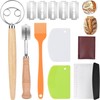 Jierjiaas Danish Dough with Sourdough Scoring Tool-Bread Whisk Set of