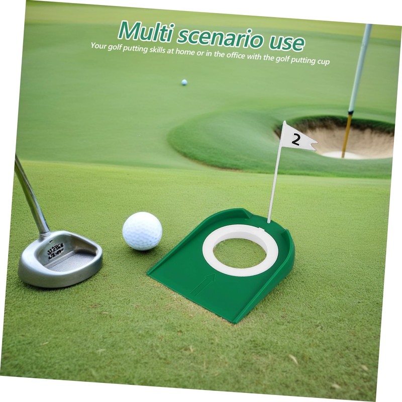 KICHOUSE 3pcs Golf Putting Cup for Practice Golf Green Chipping