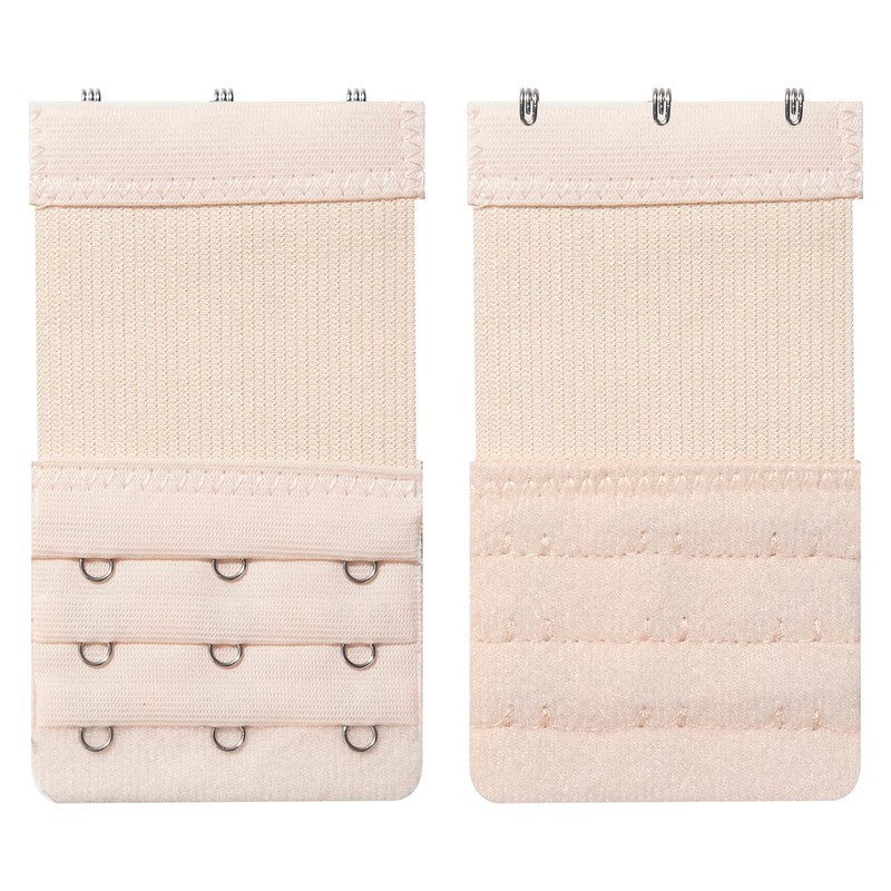MOTYAWN Women's Bra Extenders 3 Hook Stretchy Comfortable Bra Strap