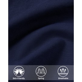 BOOPH - Paquete de 2 faldas deportivas para niñas pequeñas con pantalones cortos para tenis y golf franceses, Negro/Azul marino, 6-7 Años