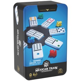 Spin Master Games Cardinal , Doce Dobles Tren Mexicano Juego de dominó Juegos de Mesa clásicos Juegos para niños Juegos de Estrategia Juegos de Mesa  