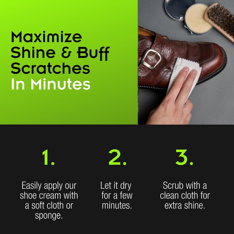 Griffin Neutral Shoe Polish Paste – 1.125 Oz – Conditions