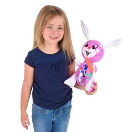 Inflatable Easter Bunny - 4 PC | 17 Inch | Rabbit Inflate Purple, Pink, Yellow, Blue Decorations