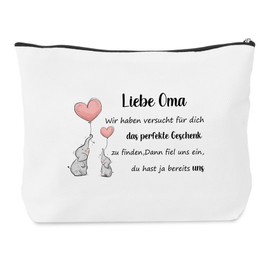 Geschenk für die Großmutter Kosmetiktasche für Oma Kosmetiktasche für Damen Geburtstagsgeschenk Dankeschön-Geschenk Kreatives Geschenk Individuell gestaltete Personalisierte