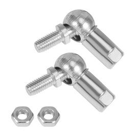 Kozelo CS8 Angle Ball Joint M5 x 0.8 Left Internal Thread M5 x 0.8 Right Male Thread Gas Spring Angle Connection Fitting for Motor Vehicles Hinge Door Cabinet Pack of 2