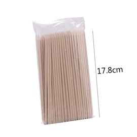 BIUDECO 200pcs Wooden Nail Art Sticks for Manicure Pedicure Double-end Cuticle Cleaning Tool Easy Dead Skin Remover for Home Salon Use
