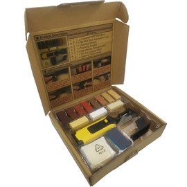 Aiuphing Laminate Repair Kit, 17-Piece Floor Repair Kit for Parquet, Laminate and Wooden Surfaces (Repair Kit Wood), Worktop Repair Kit, Suitable for Wooden Surfaces of All Types