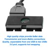 MEIRIYFA Motherboard USB3.0 19PIN Splitter 1 to 2 Extension Cable,USB