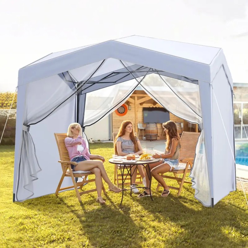 Pop up Canopy Tent with 4 Wheeled Bag and Mesh