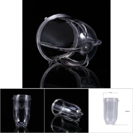 Magic Blender Cup, Plastic, High or Short Transparent Cup, Blender, Juicer, Replacement Parts, Drinking Kitchen Accessories (Short Cup)
