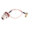 RFaha 2pcs RF coaxial Coax Cable Assembly SMA Male Right