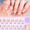 Lifextol 120pc White French Tip Press on Nails Short Fake
