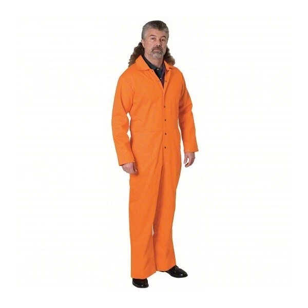 Unbranded/Generic Flame Retardant Coverall Orange Cotton S Small 5WYR4 5WYR4A