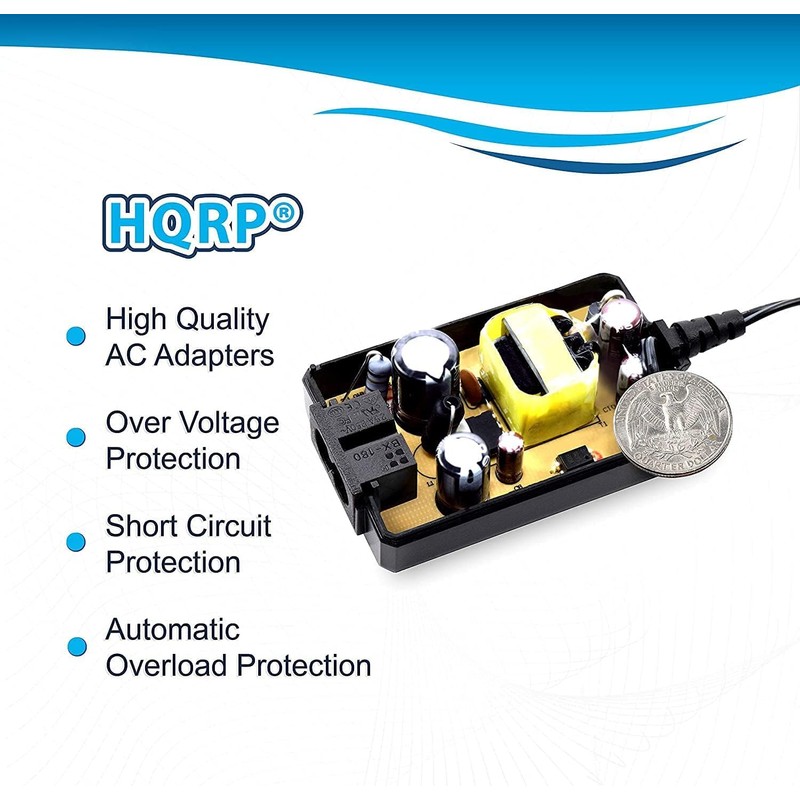 HQRP AC Charger Compatible with Sony Camcorder DV DCR-HC14E, DCR-HC15E,