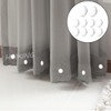 HAIKING Shower Curtain Magnets, 10 PCS White Round Plastic Covered