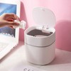 ETRAVEL Small bin office desk bin with lid for countertop,