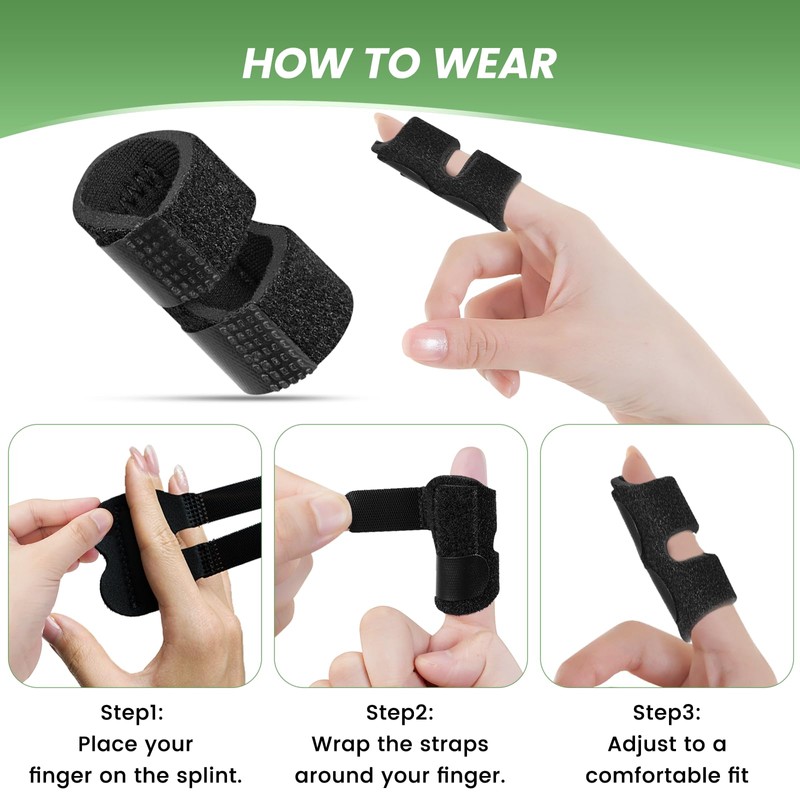 EDNYZAKRN 4 Pack Pinky Finger Splint, Small Finger Brace for