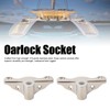 2PCS 1/2in Oarlock Socket 316 Stainless Steel Polished Finish Side