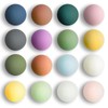 Qualsen 16pcs Cute Colorful Fridge Magnets – Strong Matte Macaron