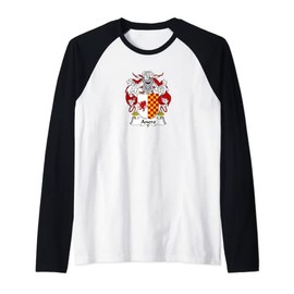 Anero Coat of Arms - Family Crest Raglan Baseball Tee